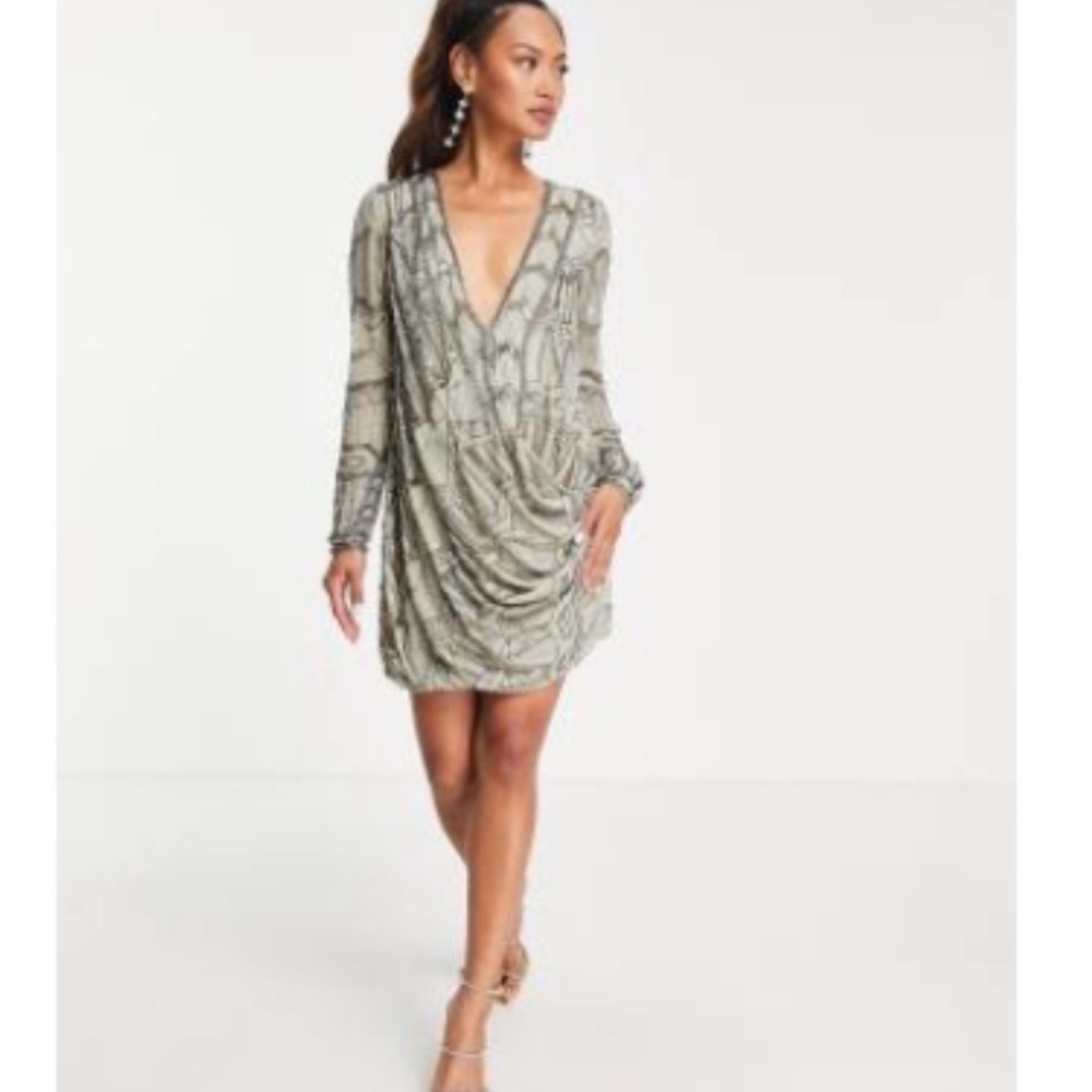 ASOS Embellished Mini Shift Dress